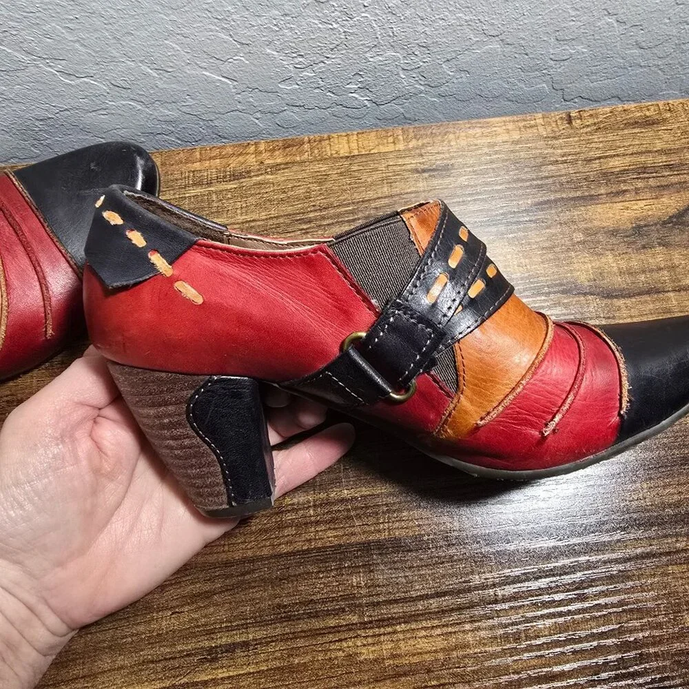 Spring Step L'Artiste Women's Leather Ankle Boots Bootie Size 5.6-6 BOHO - Picture 5 of 14